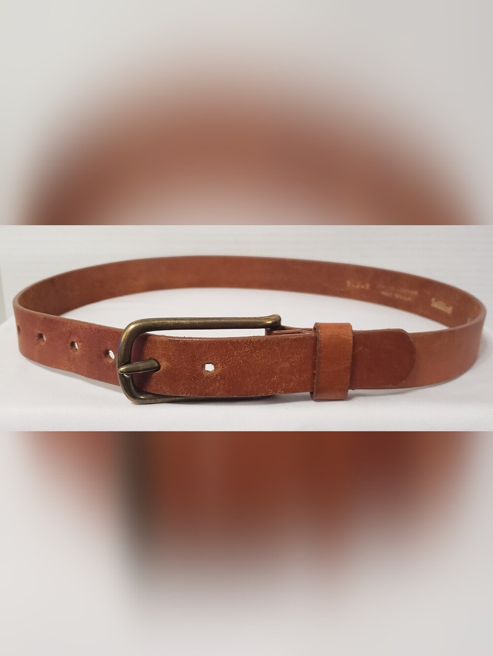 Saddlebred Woman's Genuine Leather Belt Brown Size Medium